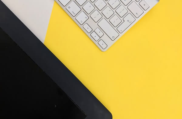 Moodboard of product shots, icons, and color palettes